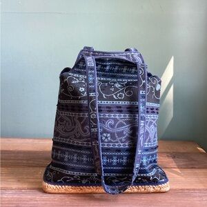 Andre Assous Canvas Bag Jute Bottom